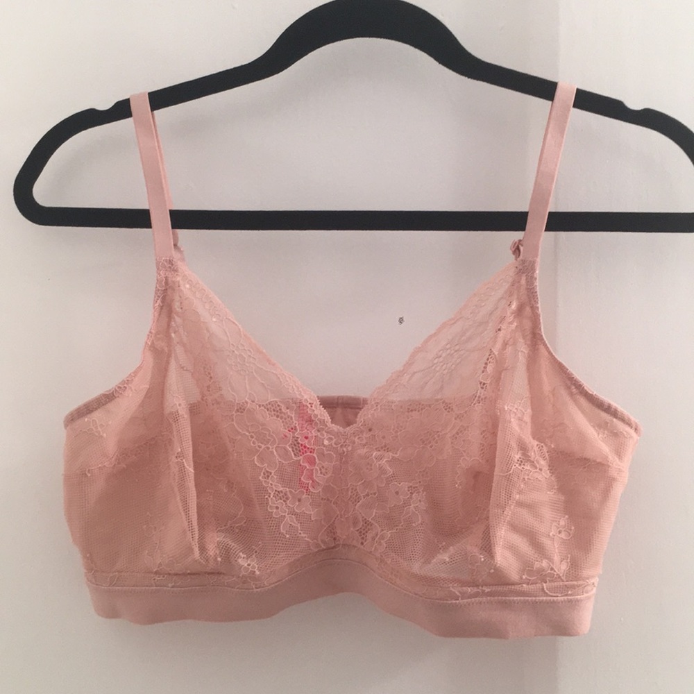 Pink Lace Spanx Bralette